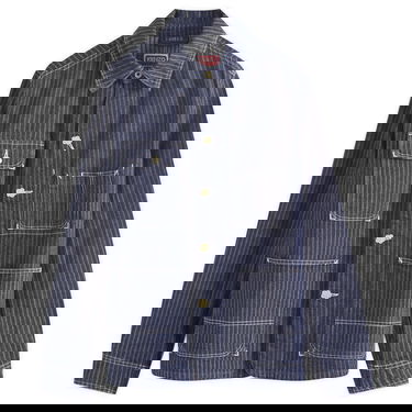 Jacka KENZO Ticking Stripe Relaxed Chore Svart | FE65DV1126F1-DM, 0