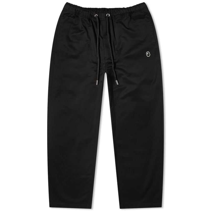 Byxor BAPE A Bathing Ape One Point Easy Chino Pants Svart | 001PTK301308M-BLK