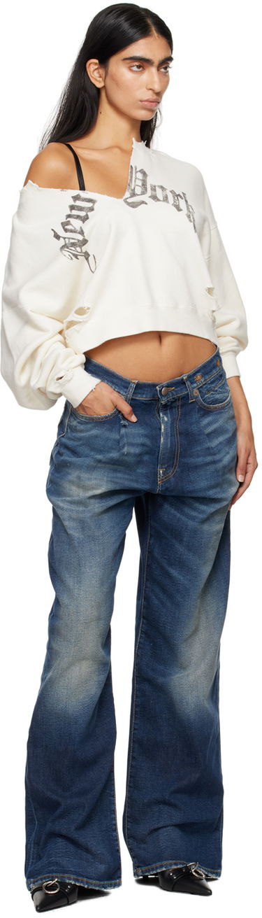 Jeans R13 R13 Damon Wide-Leg Jeans Blå | R13W3147-D144A, 3
