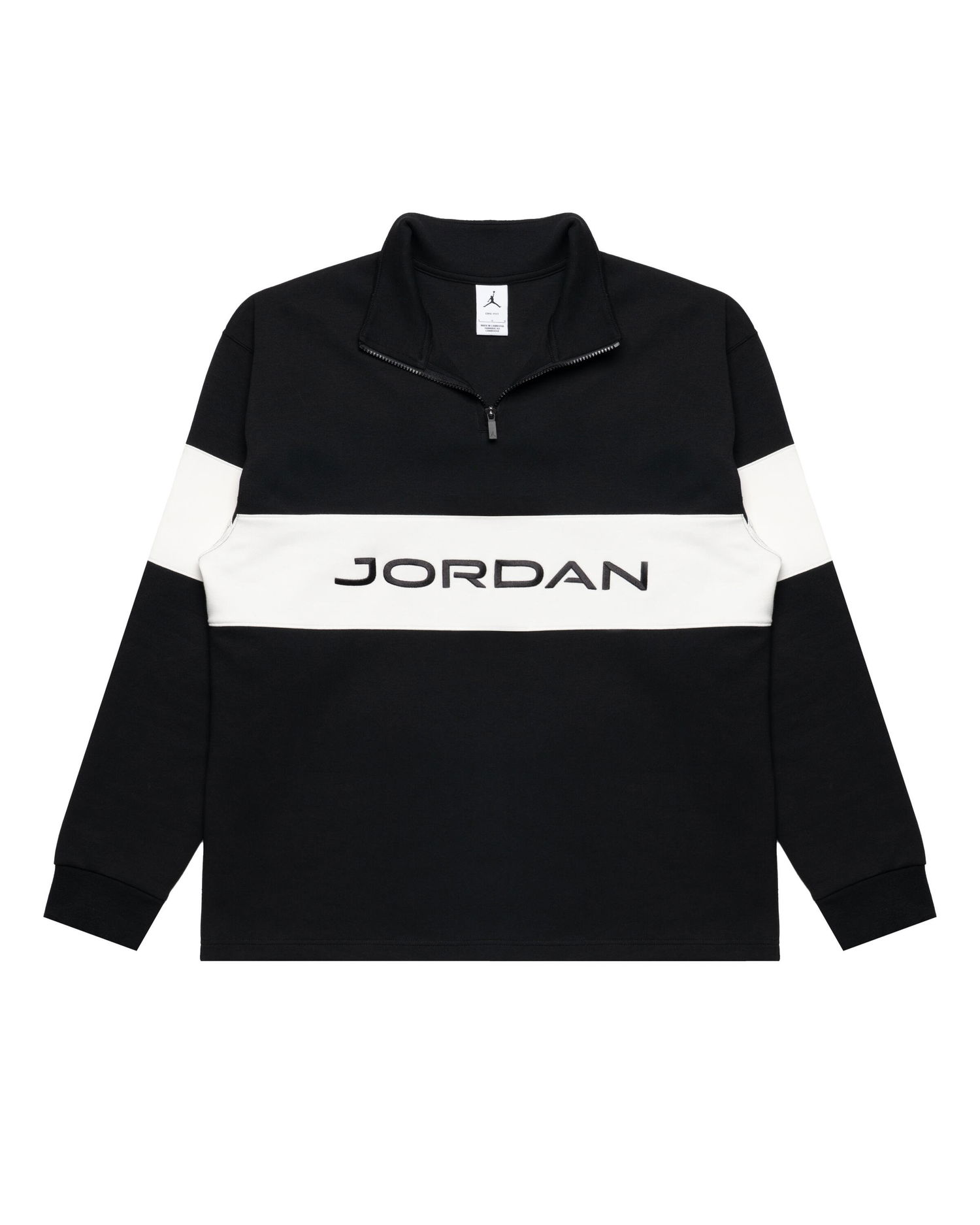Sweatshirt Jordan Golf Half Zip Dry-FIT Striped Pullover Svart | HF9919-010, 0