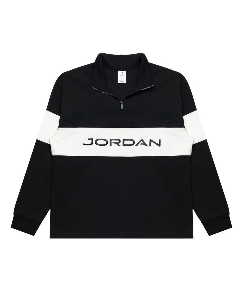 Sweatshirt Jordan Golf Half Zip Dry-FIT Striped Pullover Svart | HF9919-010