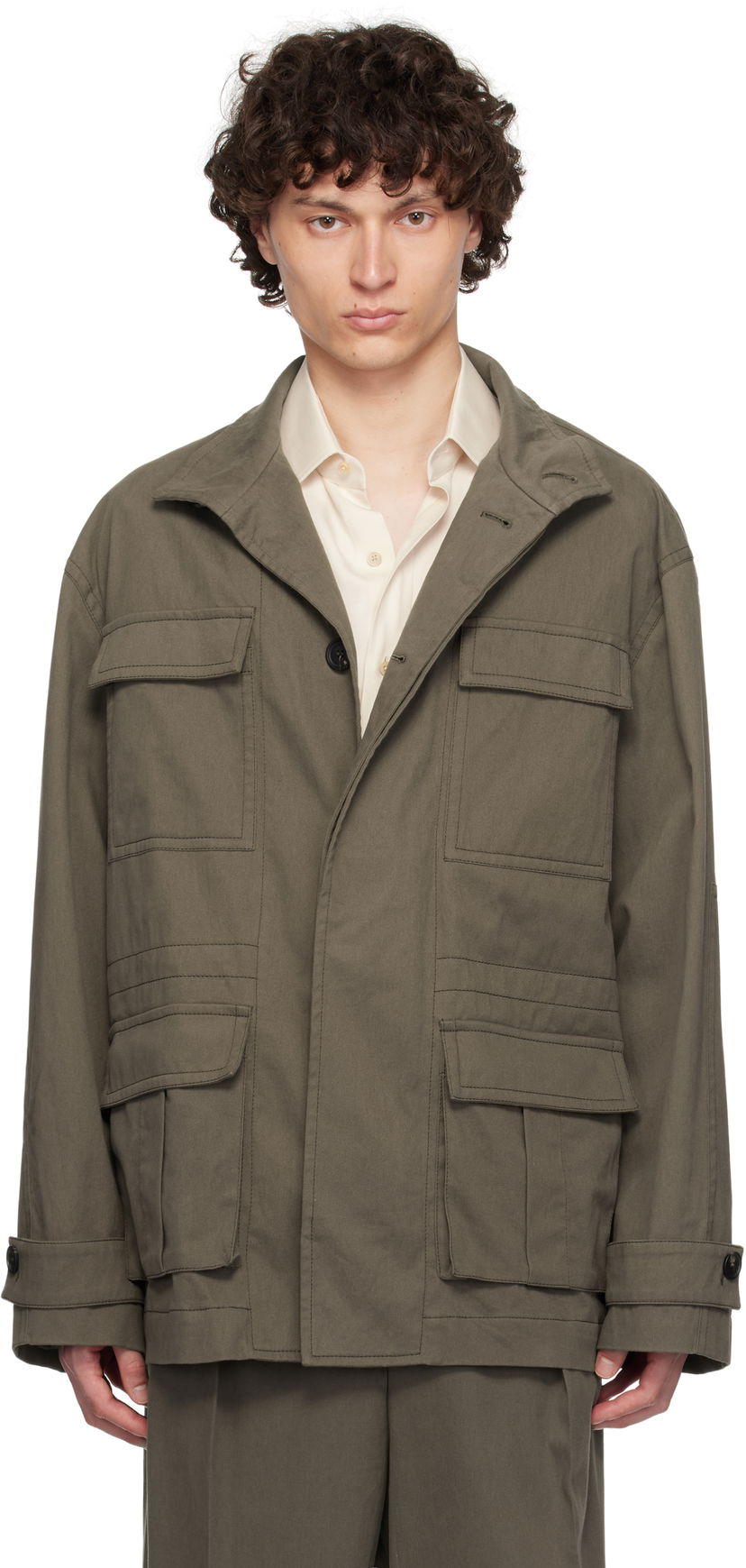 Jacka FERRAGAMO Ferragamo Saharan Jacket Grön | 782553