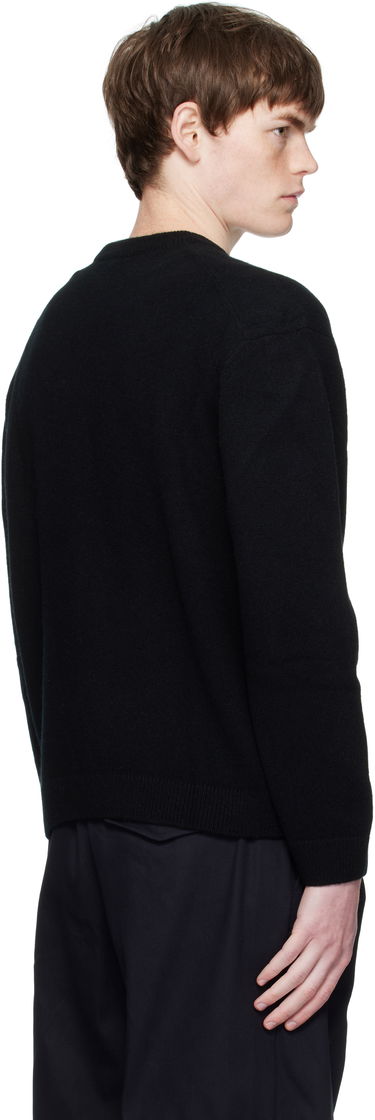 Sweater MAISON KITSUNÉ Maison Kitsuné Fox Head Lambswool Sweater Svart | PM00803KT1006, 2