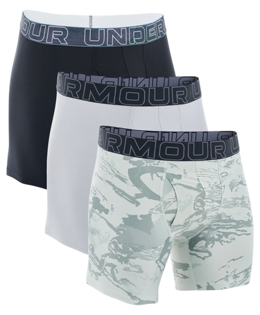 Boxare Under Armour Under Armour UA Perf Tech Nov 6in Boxer Briefs - 3 Pack Flerfärgad | 1383879-377, 0