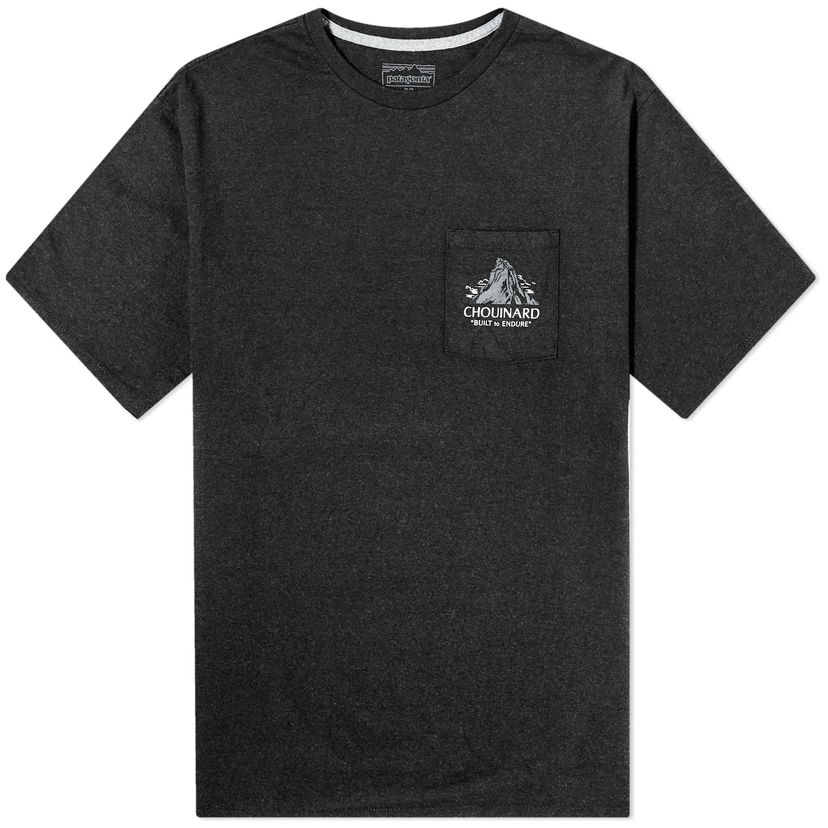 T-shirt Patagonia Chouinard Crest Pocket Responsibili-Tee Svart | 37770I-NBK