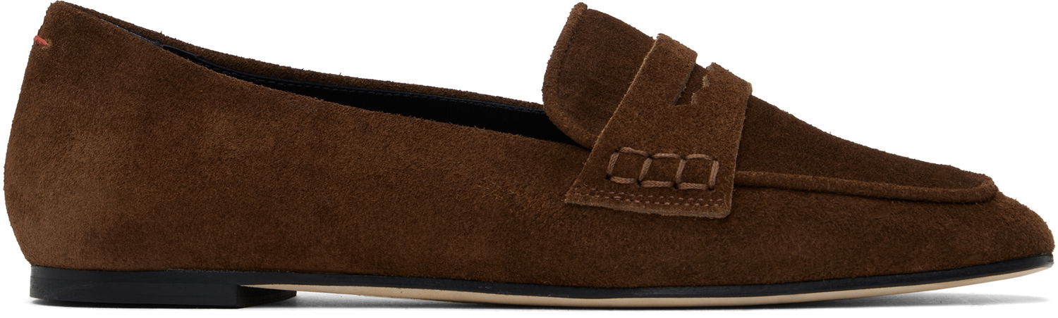 Kläder Aeyde Aeyde Alfie Suede Loafers Brun | A11-FL-GGRS08FL1-SS24-990-022, 0