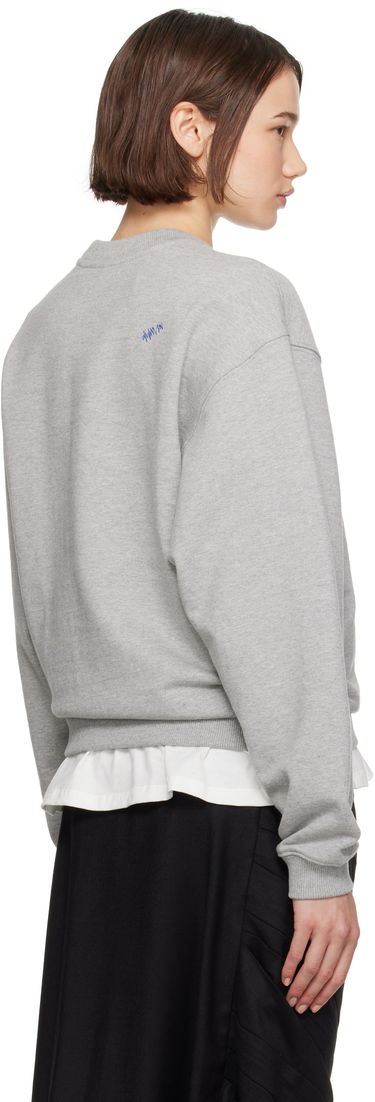 Sweatshirt ADER ERROR Graphic Print Crewneck Sweatshirt Grå | BN25FYSW0101GR, 2