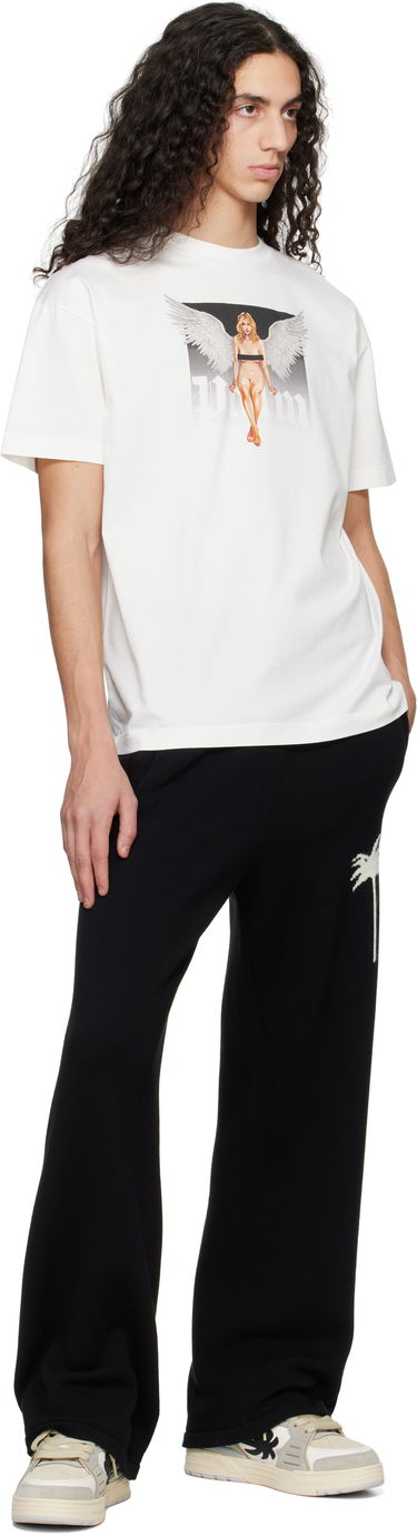 T-shirt Palm Angels Palm Angels Pin Up Graphic T-Shirt Vit | PMAA001S25JER00A0310, 3