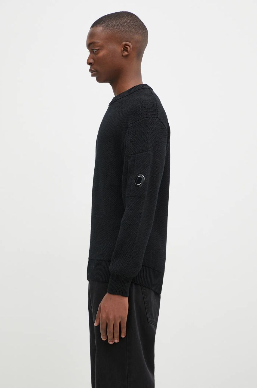Sweater C.P. Company Knitwear Crew Neck Sweater Svart | 17CMKN228A006595A, 1