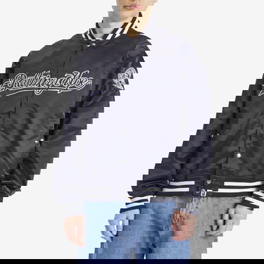 Bomberjacka BAPE Bathing Ape Baseball Varsity Jacket, Size Large Mörkblå | 001LJL301011M-NVY, 2