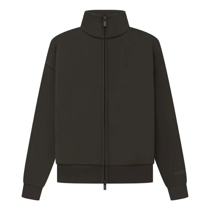 Jacka Fear of God Fear of God Essentials SS23 Fullzip Jacket Svart | FOG-SS23-121