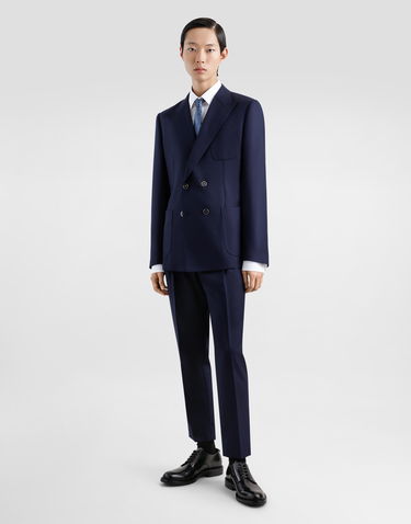 Byxor Dolce & Gabbana Dolce & Gabbana Wool Dress Pants With Double Darts Mörkblå | GV4EETFM2GUB0665, 1