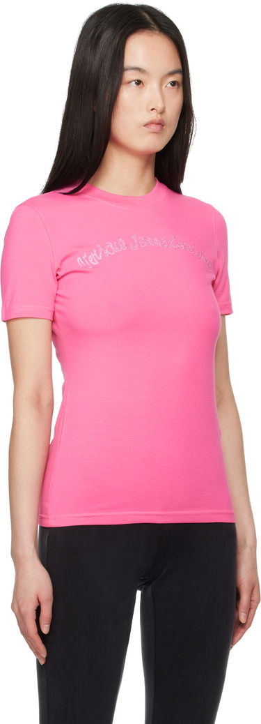 T-shirt Versace Versace Jeans Couture Logo T-Shirt Svart | E78HAHC08_ECJ02C, 4