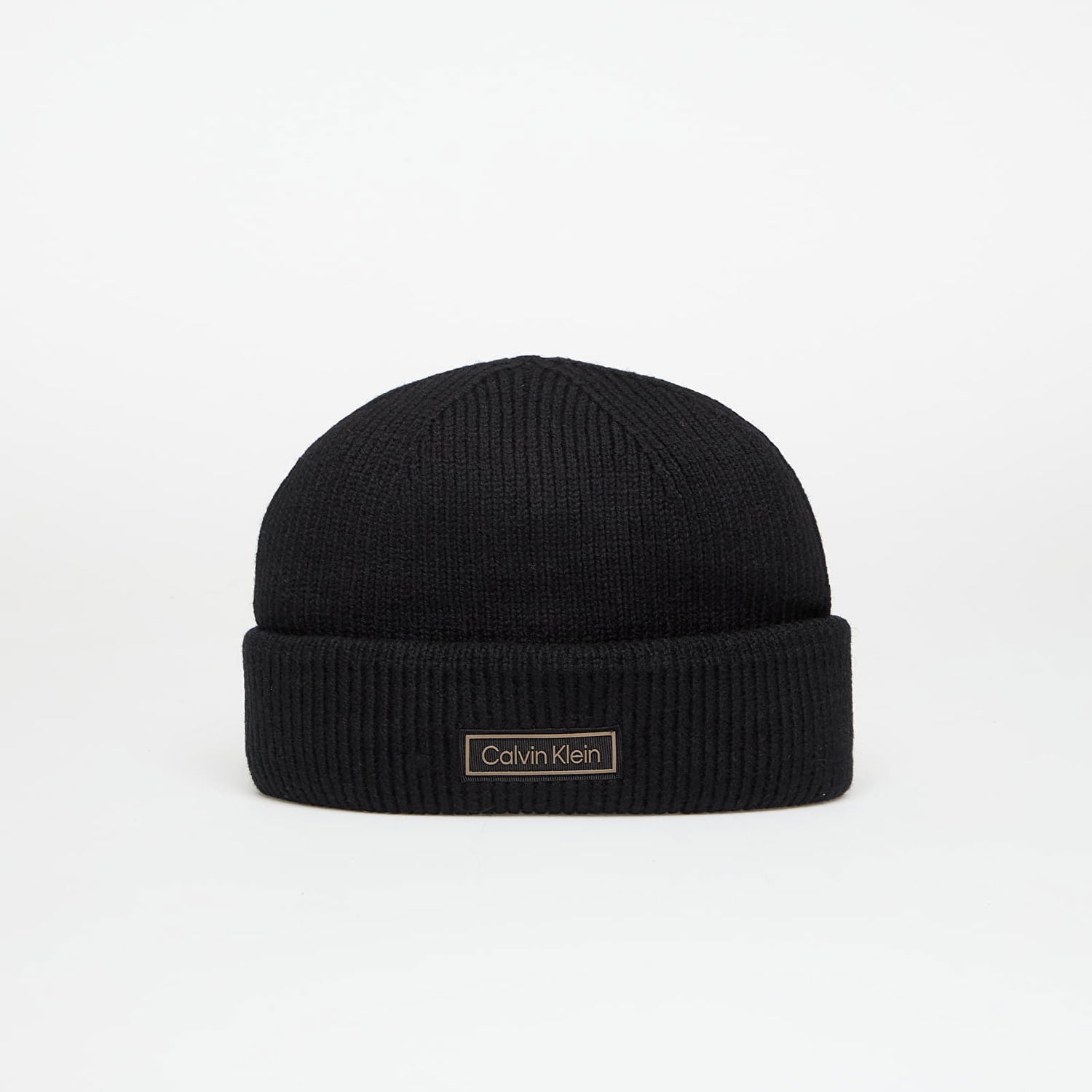Mössa CALVIN KLEIN Calvin Klein Patch Chunky Rib Beanie Svart | LV04D8058G UB1, 0