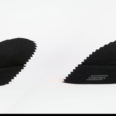Mössa CALVIN KLEIN Calvin Klein Patch Chunky Rib Beanie Svart | LV04D8058G UB1, 0