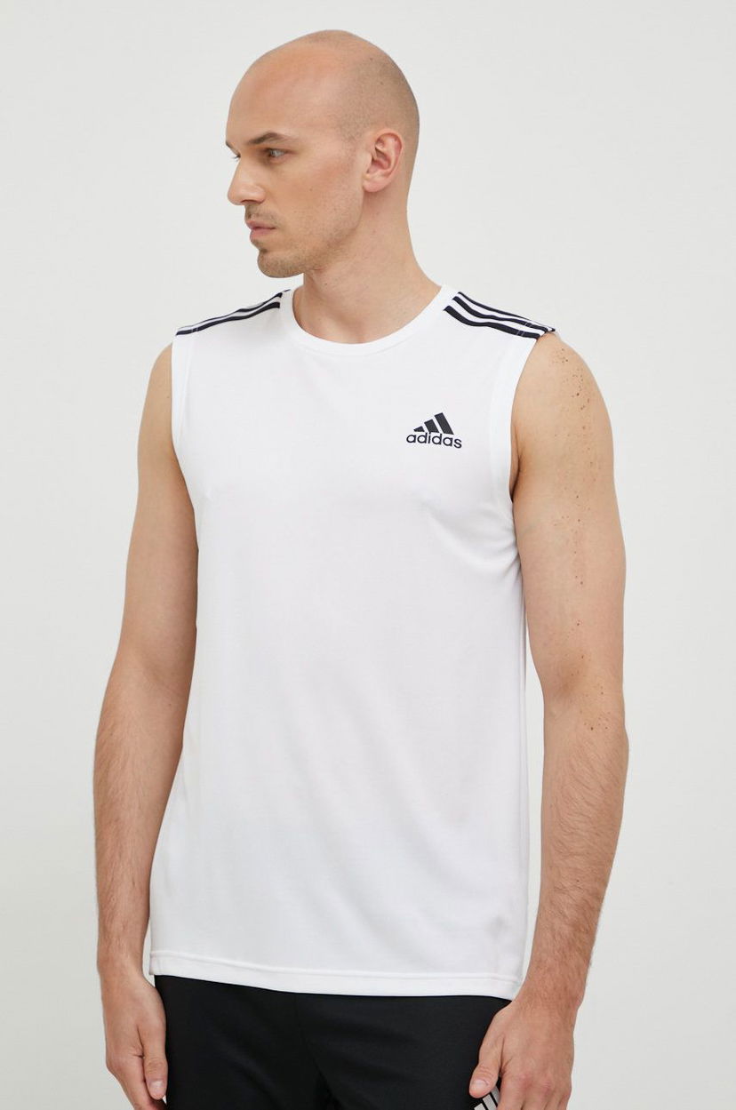 Linne adidas Performance adidas Performance Designed To Move Training Tank Top Vit | GM2158