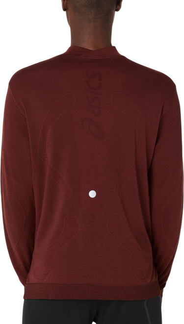 T-shirt Asics ROAD WINTER SEAMLESS Long Sleeve Top Bourgogne | 2011d360-200, 1
