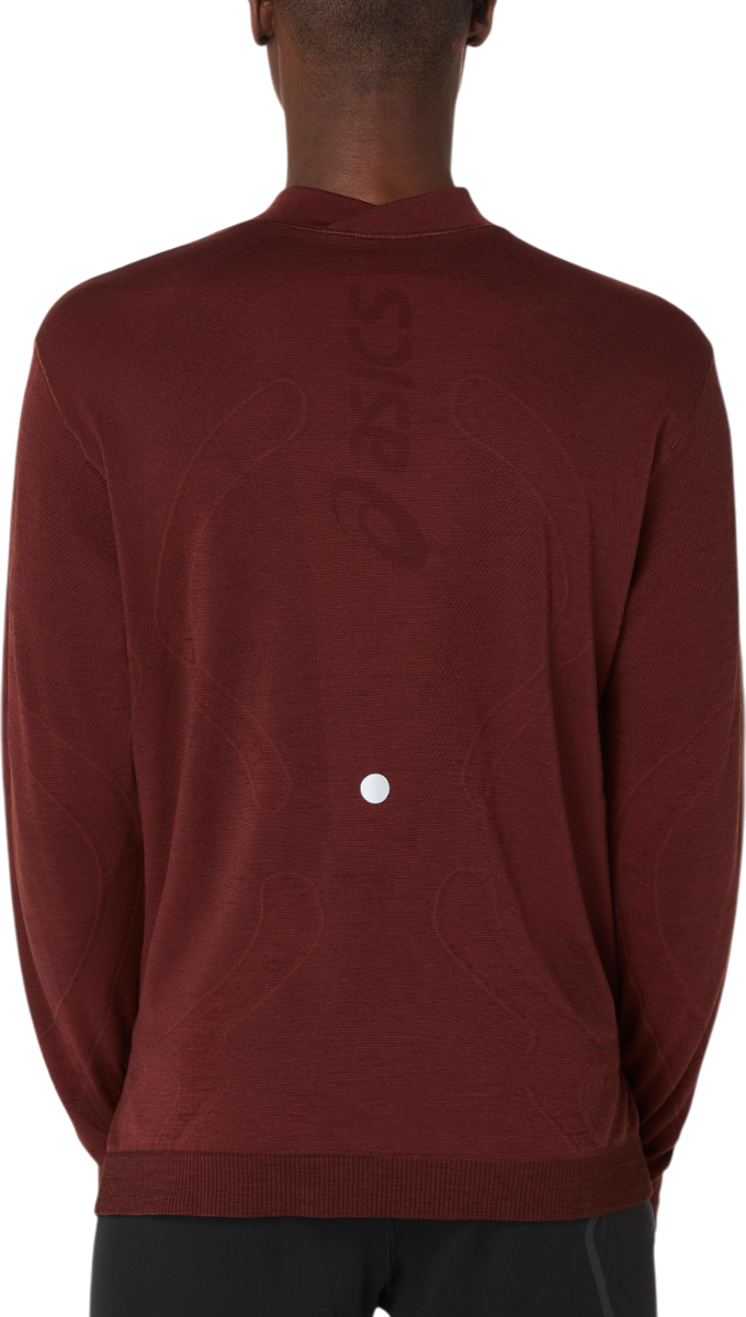 T-shirt Asics ROAD WINTER SEAMLESS Long Sleeve Top Bourgogne | 2011d360-200, 1