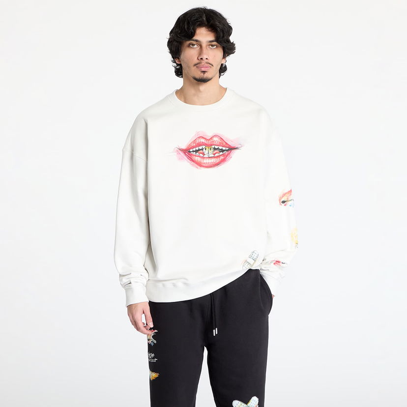 Sweatshirt Footshop FTSHP x Kurňavka Crewneck Sweatshirt Vit | FTSHP_477