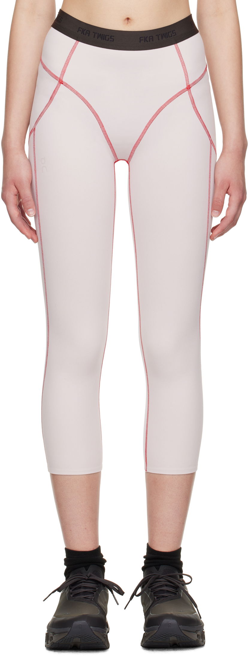 Damasker On Running FKA twigs Edition Studio Sport Cropped Leggings Rosa | 1WF11690710