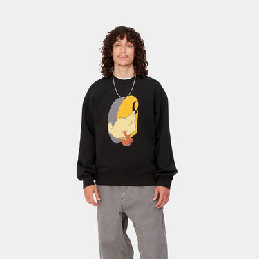 Sweater Carhartt WIP DeadKebab Knock Knock Crewneck Svart | I032454_89_XX, 1