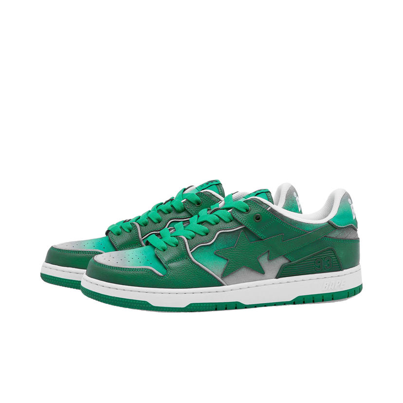 Sneakers och skor BAPE A Bathing Ape Men's Bape Sk8 Sta #4 Sneaker Green Grön | 001FWJ801058I-GRN