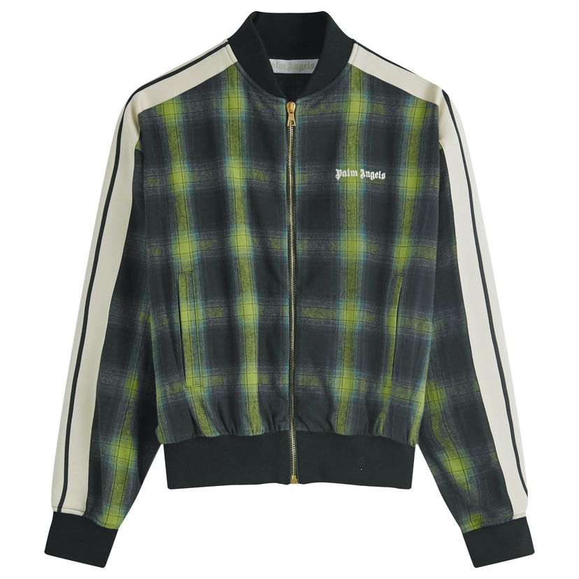 Bomberjacka Palm Angels Classic Logo Check Bomber Jacket Grön | PWBD058F24FAB0015503