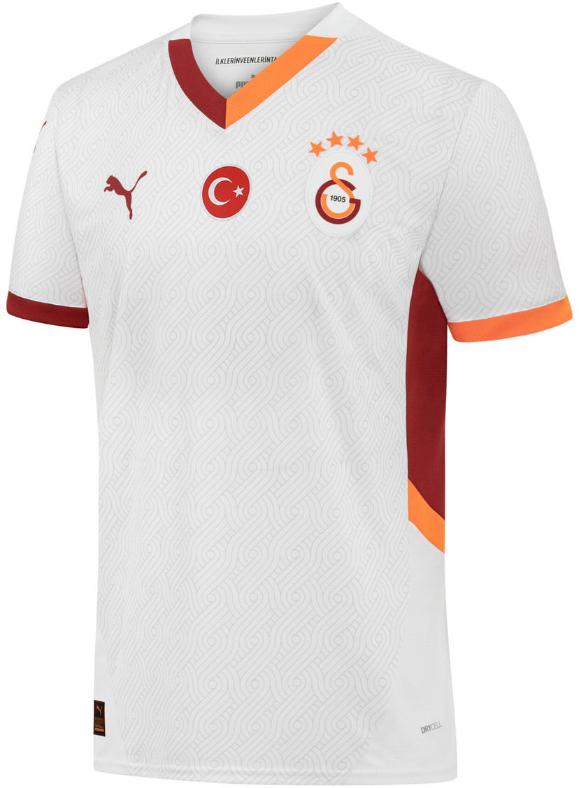 Jersey Puma Galatasaray SK Away Jersey Replica w/o sponsor 2024/25 Vit | 779652-02
