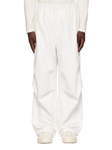 Byxor Jil Sander Drawstring Denim Trousers Vit | J21KA0178 J46463