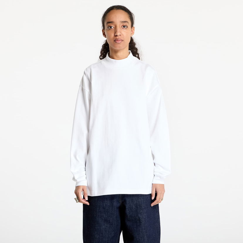 T-shirt Carhartt WIP Long Sleeve Mockneck T-Shirt Vit | I034015.02XX