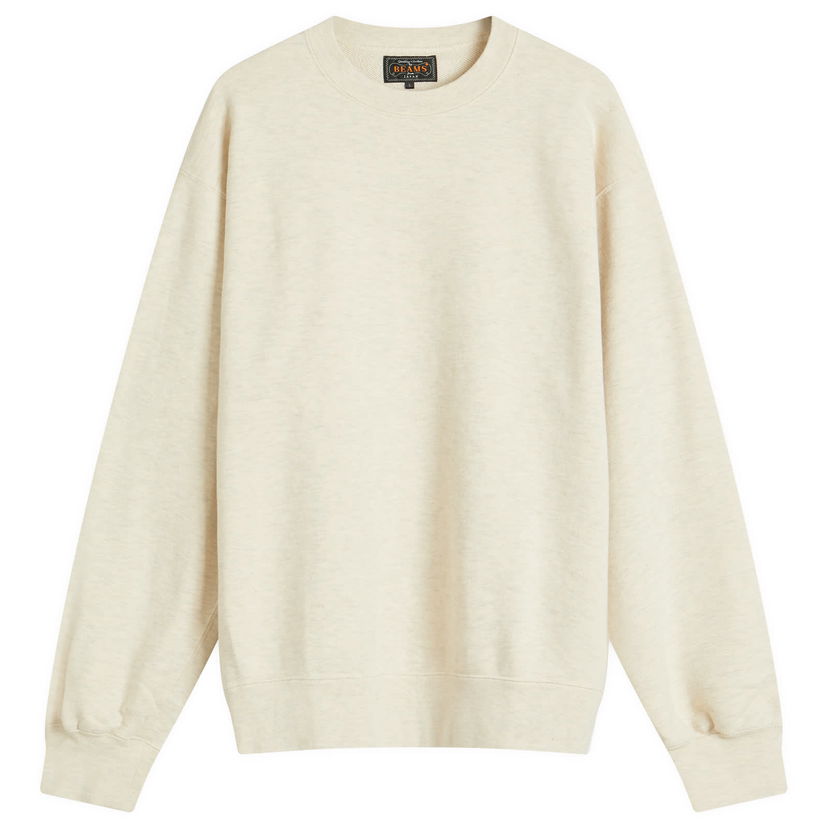 Sweater BEAMS Beams Plus Crew Sweatshirt, Size Large Beige | 3813-0191-103-09
