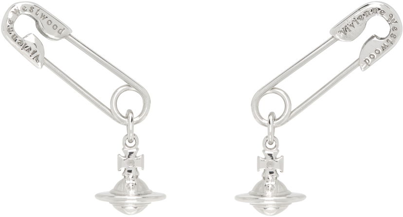 Örhängen Vivienne Westwood Vivienne Westwood Safety Pin Drop Earrings Metallisk | 6201035Y-01P019-