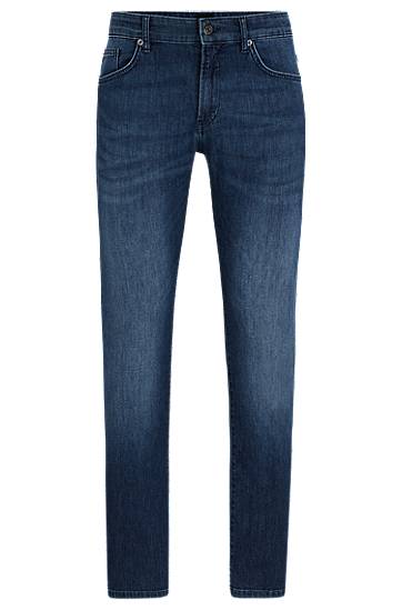 Jeans BOSS Slim-Fit Comfort-Stretch Denim Jeans Blå | 50513620