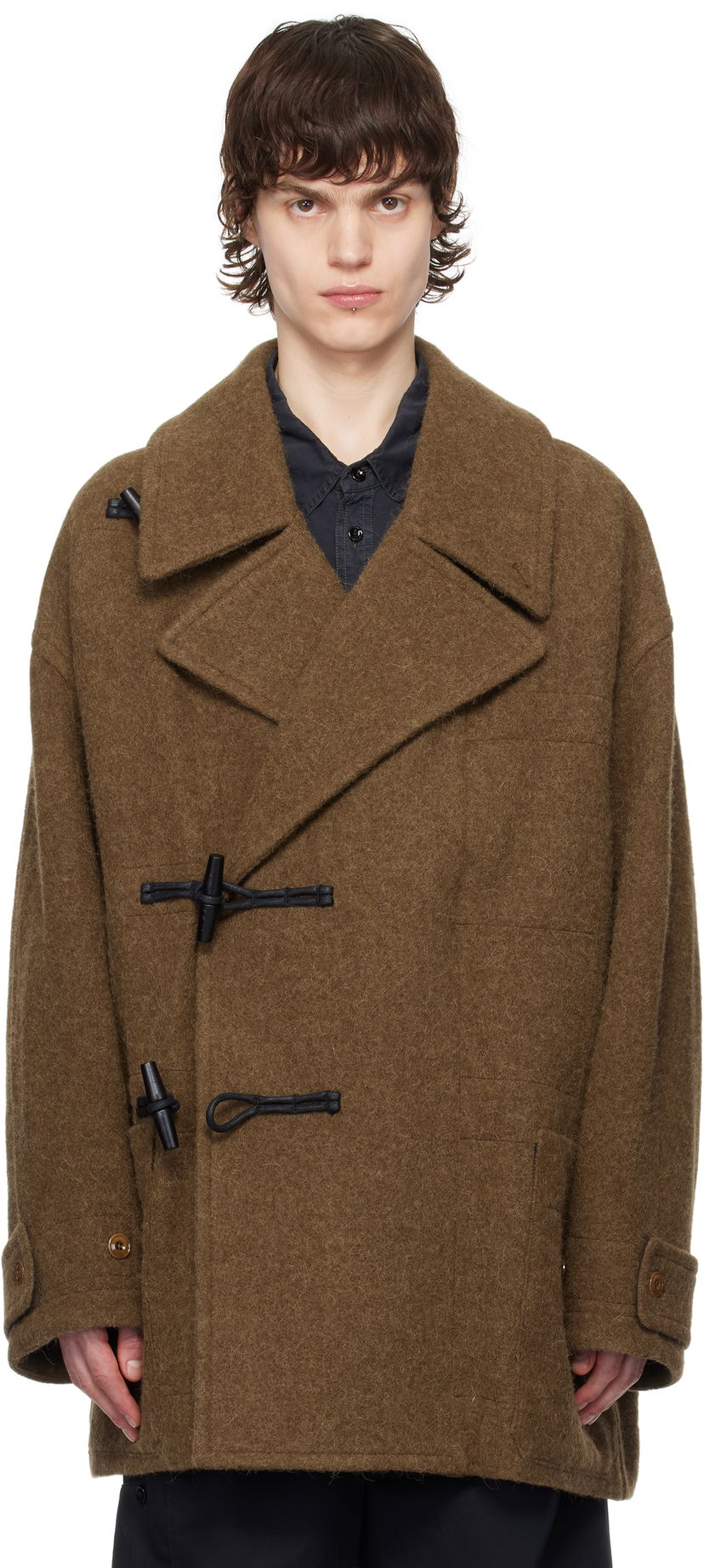 Rockar LEMAIRE Lemaire Short Duffle Coat Brun | CO1089 LF504
