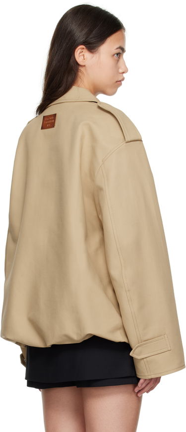 Jacka Acne Studios Acne Studios Cotton Satin Jacket Beige | A90655-, 2
