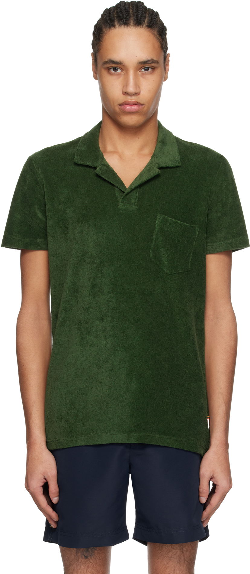Polotröja Orlebar Brown Orlebar Brown Terry Towelling Polo Grön | 280307