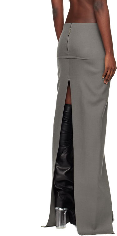 Kjol Rick Owens Concordians Sliced Maxi Skirt Grå | RO02E4387 WD, 2