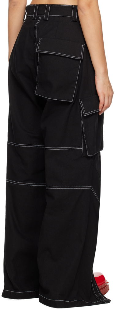 Cargo byxor We11done We11done Topstitching Cargo Pants Svart | WD-PT3-23-218-W-BK, 2