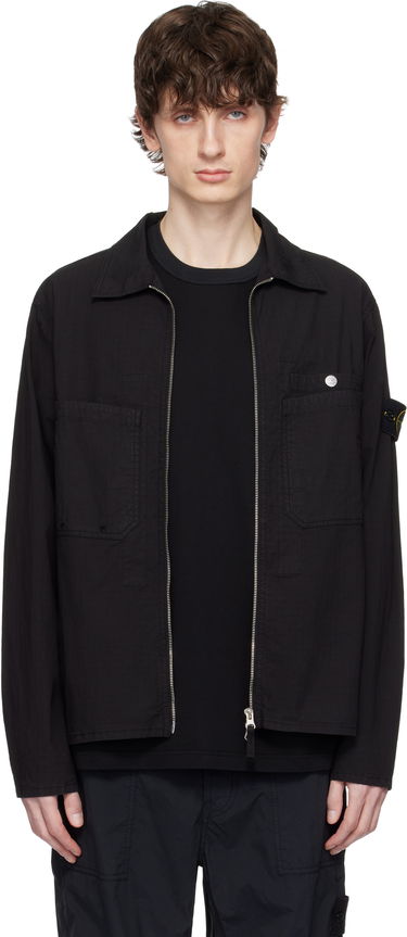 Jacka Stone Island Stone Island Mil-Spec Stretch Ripstop-TC Jacket Svart | K1S15 1200012 S0063, 0