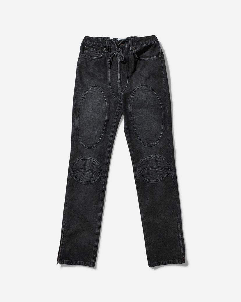 Jeans Jean Paul Gaultier Lace-Up Denim Pants Svart | 2431FJE148LP-D016 06