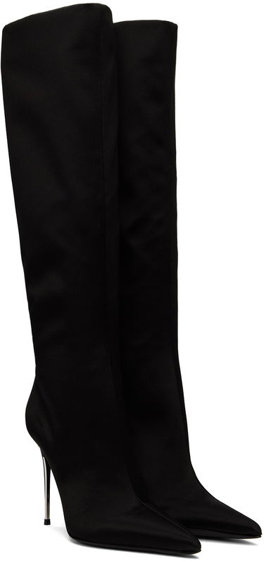 Sneakers och skor Dolce & Gabbana Tall Satin Boots Svart | CU1126 A7630, 3