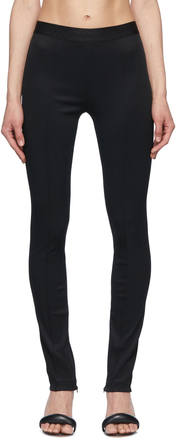 Damasker Helmut Lang Helmut Lang Viscose Leggings Svart | J06HW202
