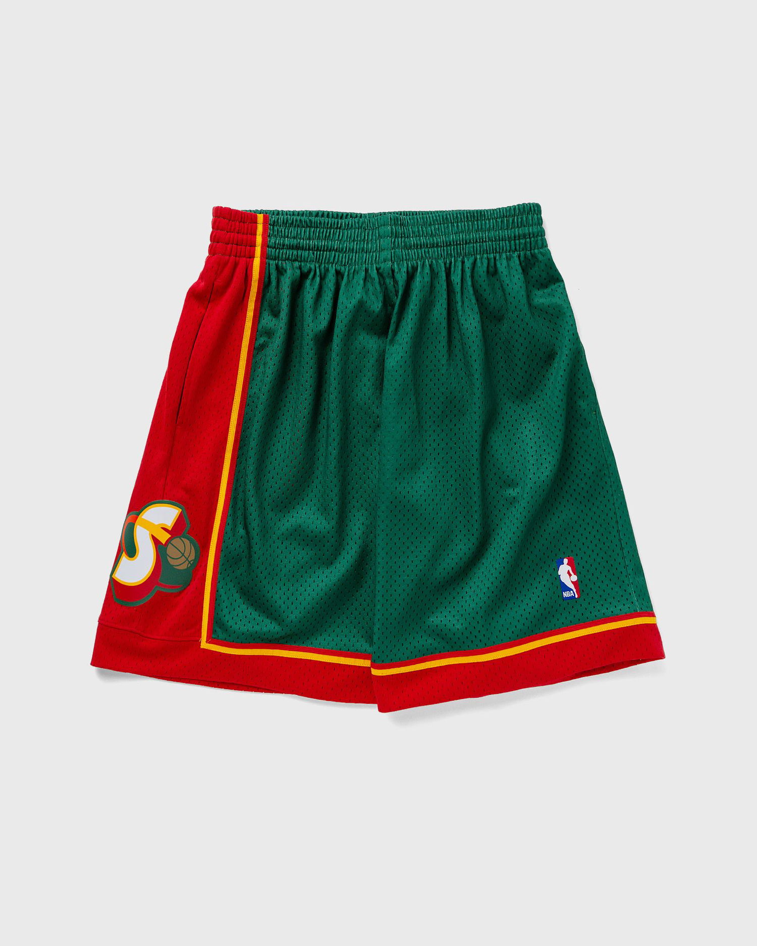 Shorts Mitchell & Ness NBA Swingman Shorts Seattle SuperSonics Road 1995-96 Grön | SMSHGS18253-SSUDKGN95, 0