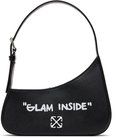 Handväska Off-White Off-White Jitney Quote Shoulder Bag Svart | OWNN18AC99LEA0011001, 0