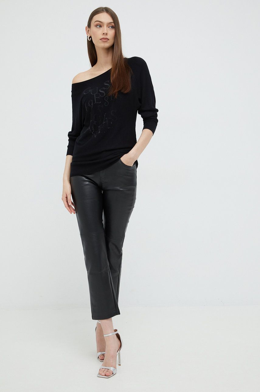 Sweater GUESS Sweater Svart | W2YR27.Z2NQ0, 0