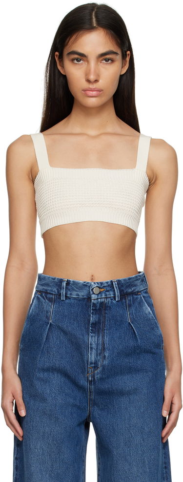 Linne Loulou de Saison Loulou de Saison Senna Tank Top Vit | SENNA, 0
