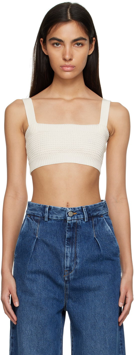 Linne Loulou de Saison Loulou de Saison Senna Tank Top Vit | SENNA
