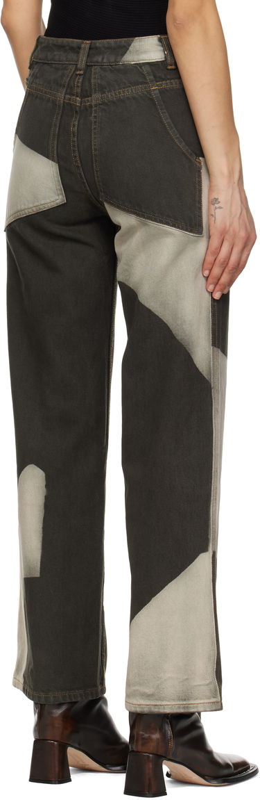 Jeans Eckhaus Latta Eckhaus Latta Wide Leg Jeans Grön | 334-EL-PS25-T -, 2