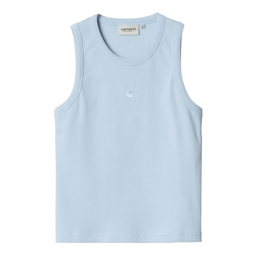 Linne Carhartt WIP Carhartt WIP Philips Ribbed Tank Top Blå | I034624_8