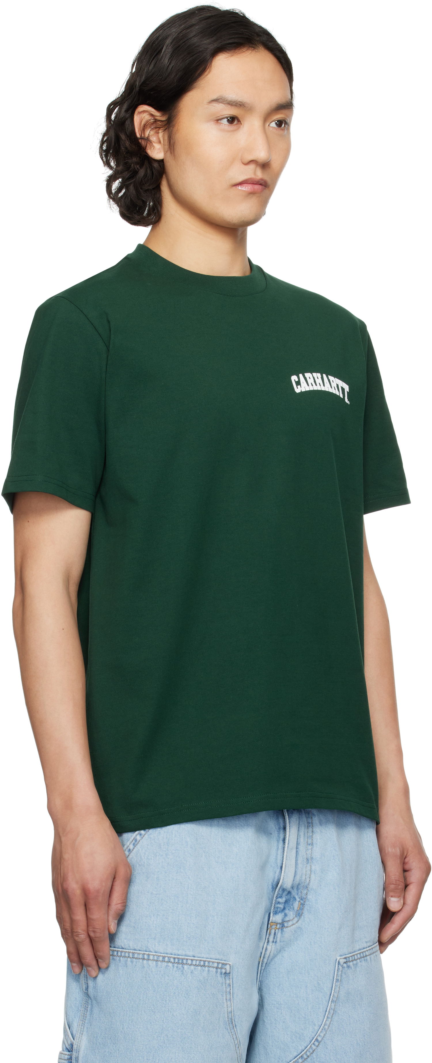 T-shirt Carhartt WIP Short Sleeve University Script T-Shirt Grön | I034852, 1